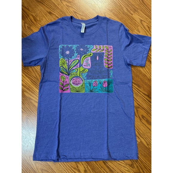 Bella Canvas Tops - Bella Canvas Joy Comes in the Morning Psalm 30:5 Graphic T-Shirt,‎ Sz M, New